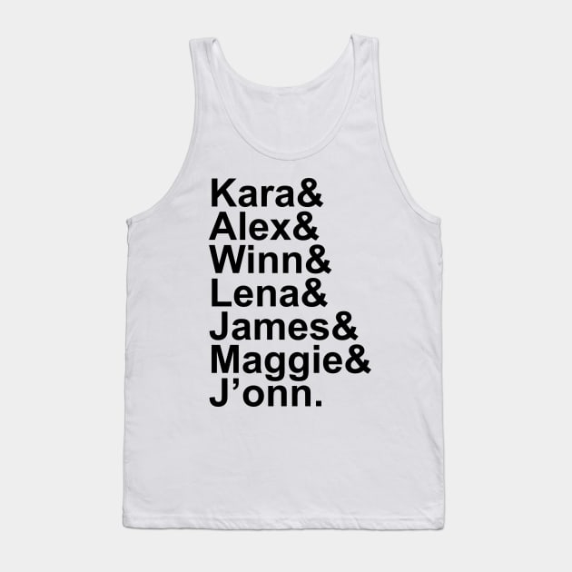 SG Characters Names Tank Top by brendalee